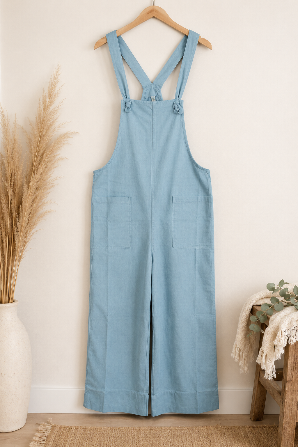 ZENANA WIDE LEG OVERALL JUMPSUIT