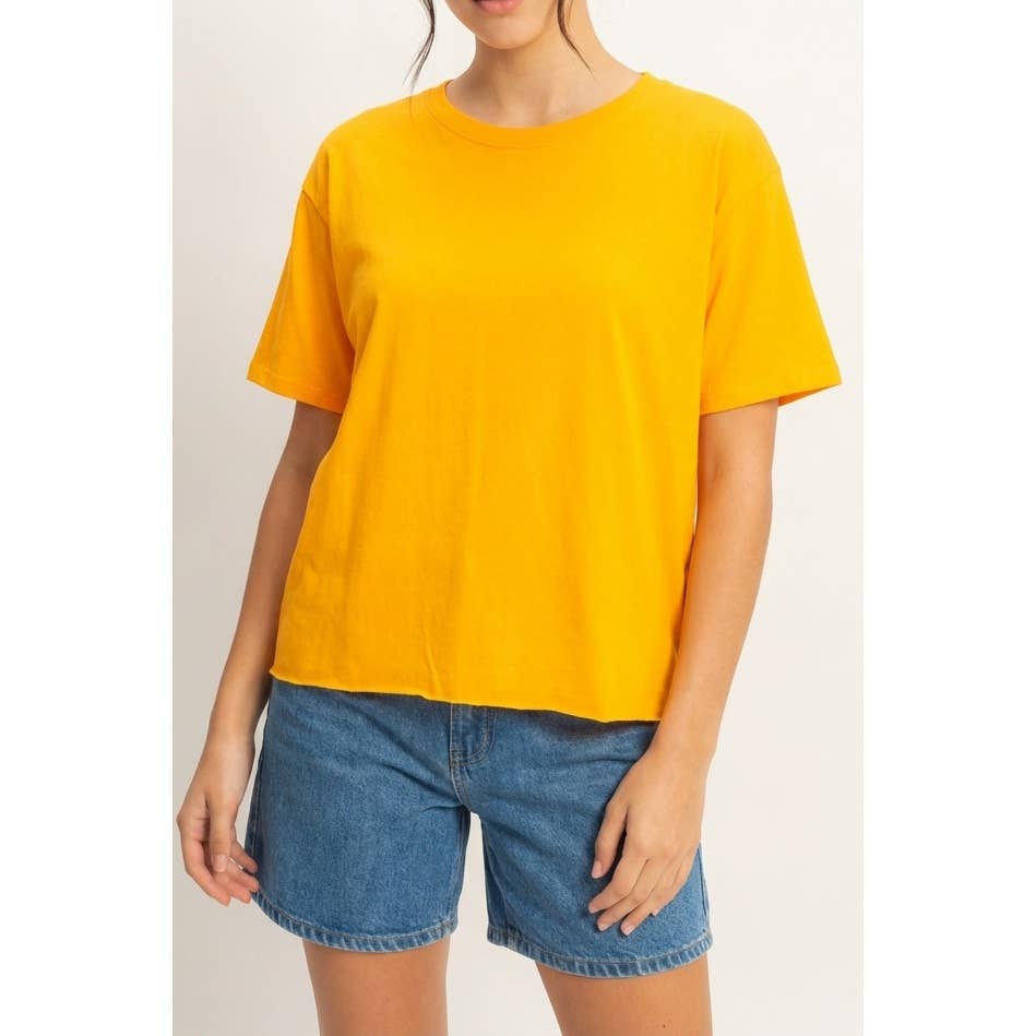 Drop Shoulder Relaxed Fit Everyday Tee