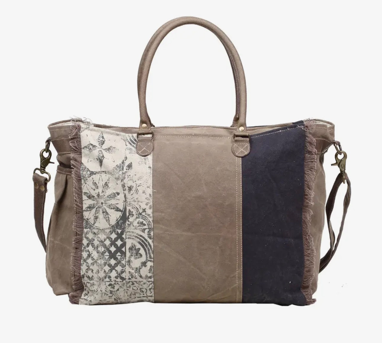 Retro Print Weekender Bag