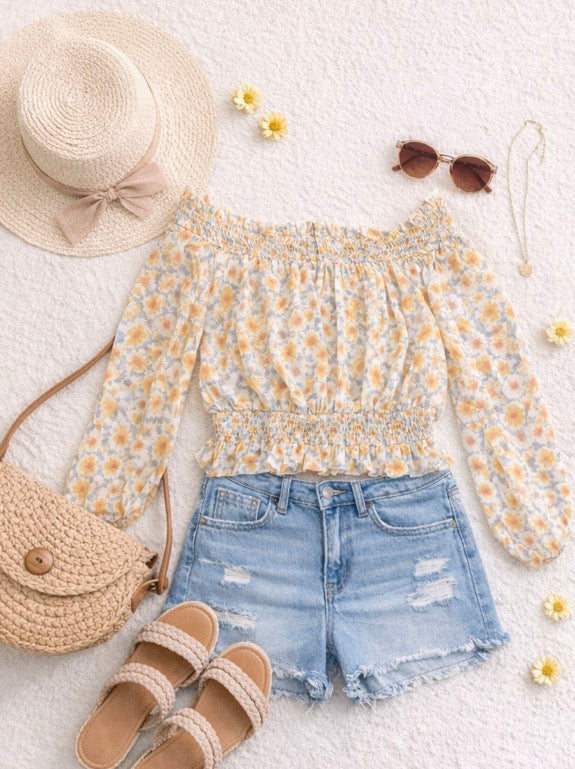 Promesa Sunny Days Floral Top