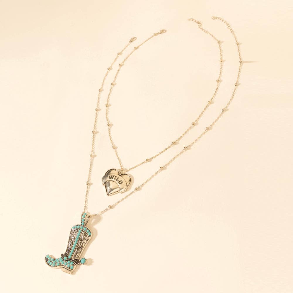 Wild Star Stomping Necklace in Desert Turquoise