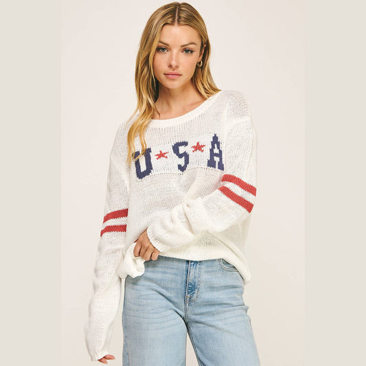 AMERICAN PRIDE GRAPHIC SWEATER