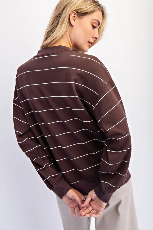 Modal Scuba Stripe Crew Neck