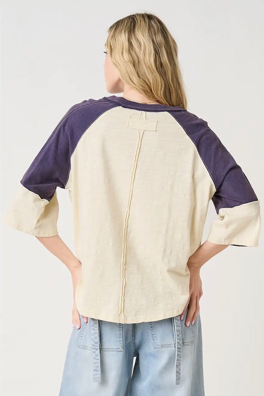 All-American Vintage Raglan Top
