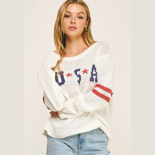 AMERICAN PRIDE GRAPHIC SWEATER