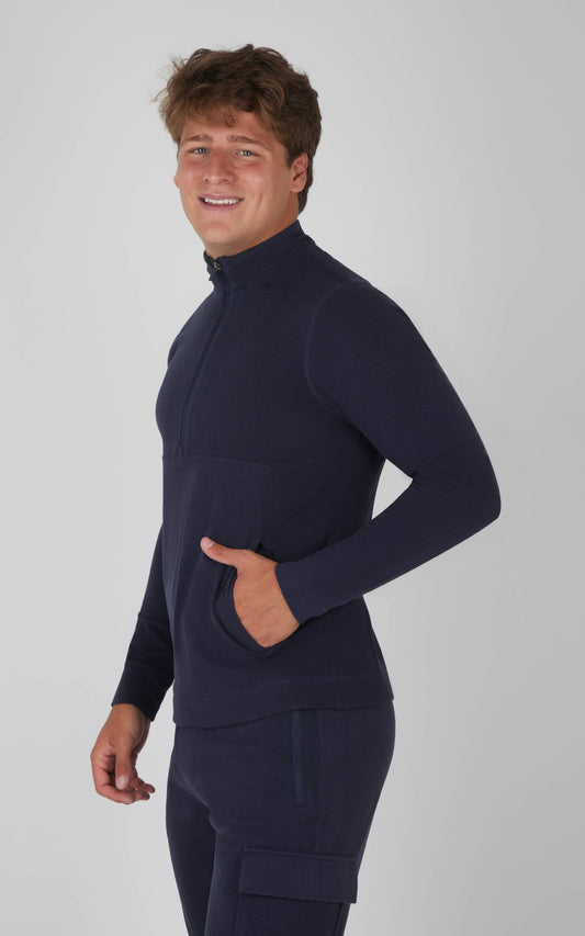 90 Degree by Reflex Men's Everyday Half Zip Long Sleeve Top