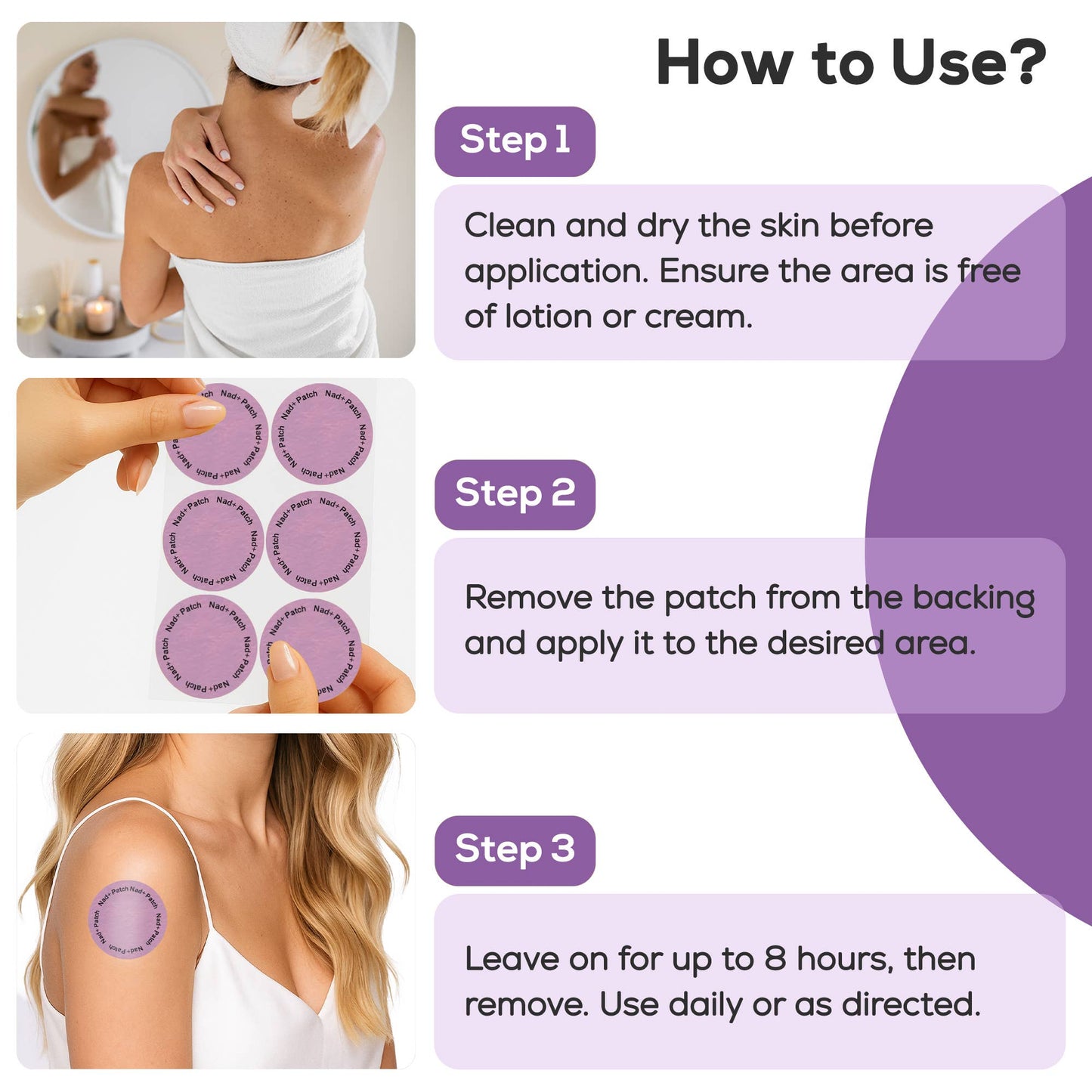 HARMONIFY NAD+ Patches - Cellular Health & Vitality - 30 Pcs