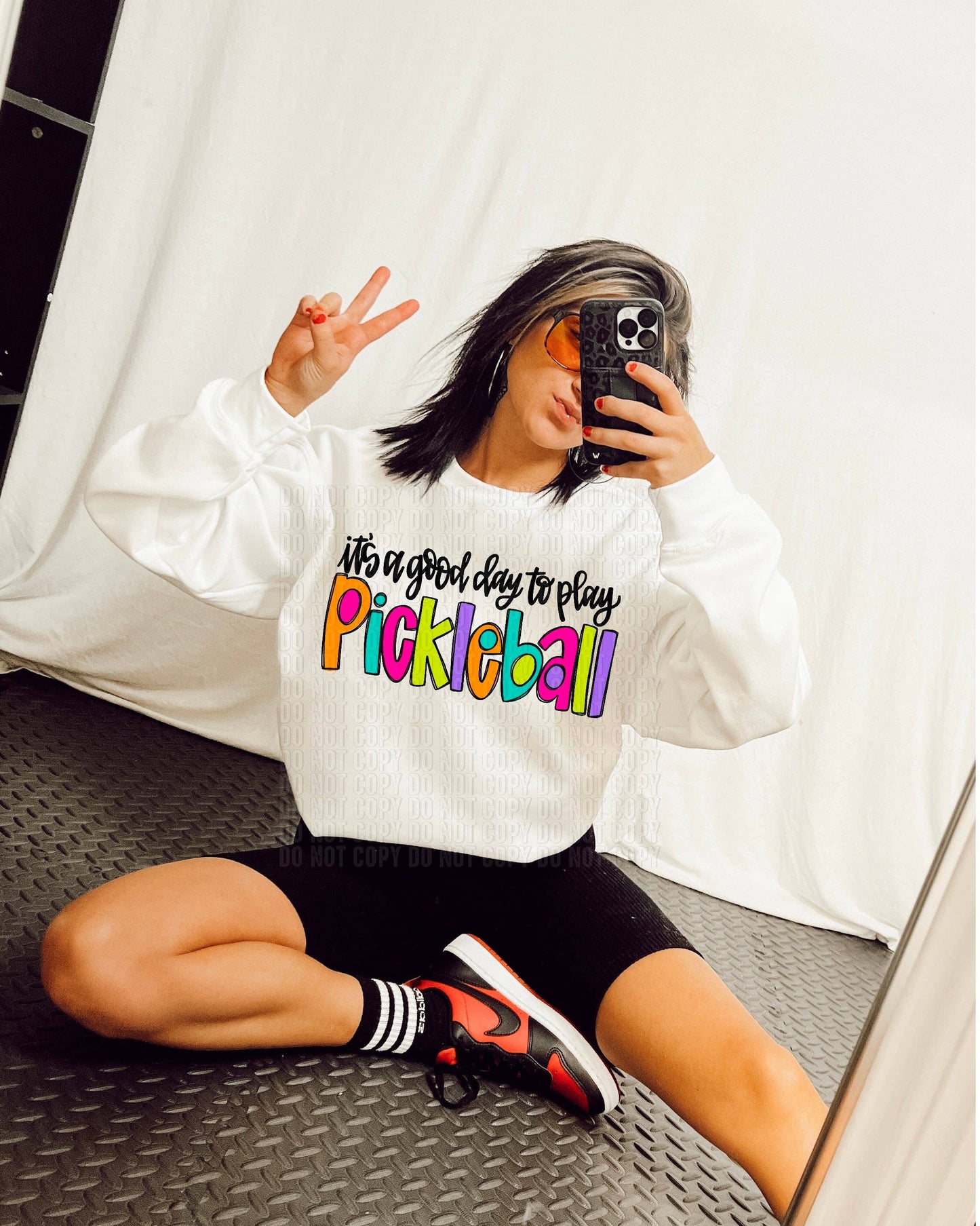 It's A Good Day To Play Pickleball Crewneck Sweatshirt