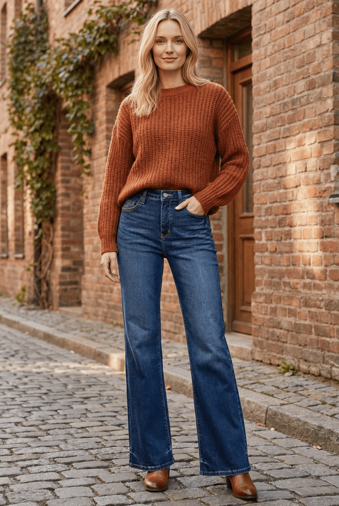 Tummy Control High Rise Holly Flare Jeans