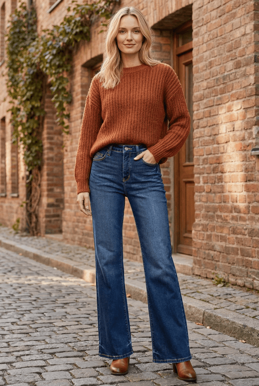 Tummy Control High Rise Holly Flare Jeans