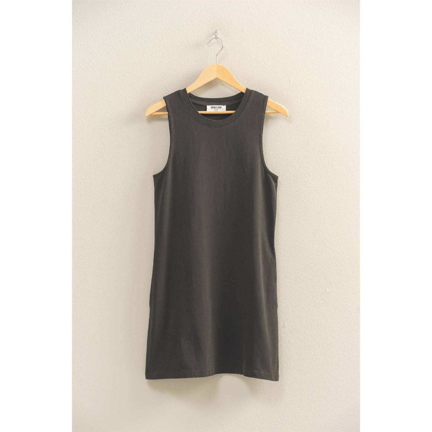Pigment Dyed Sleeveless Mini Dres