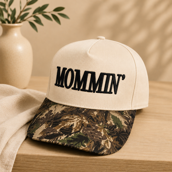 “Mommin’” Camo Trucker Hat