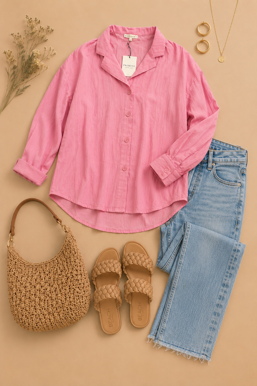 Promesa Button Up Top