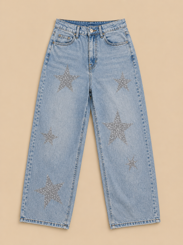 Star Rhinestone Jeans