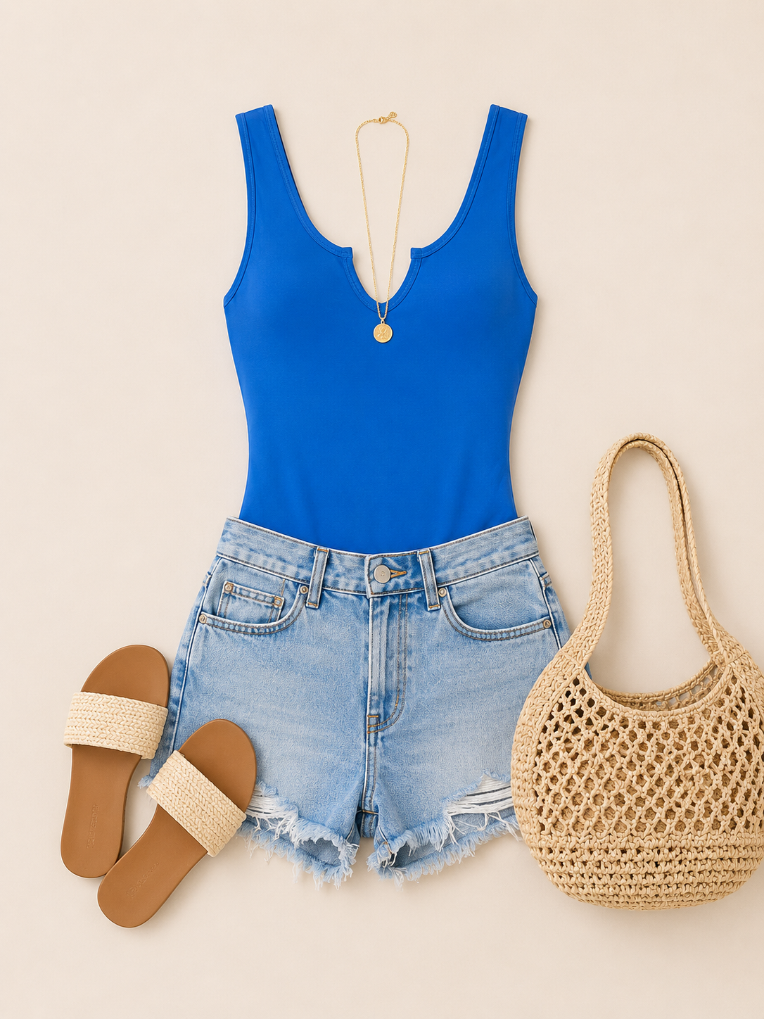 ZENANA SPLIT NECK BODYSUIT