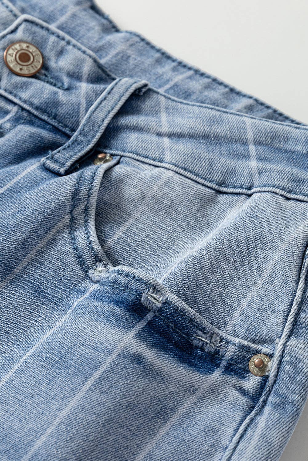 Sofia Pinstripe Wide Leg Jeans