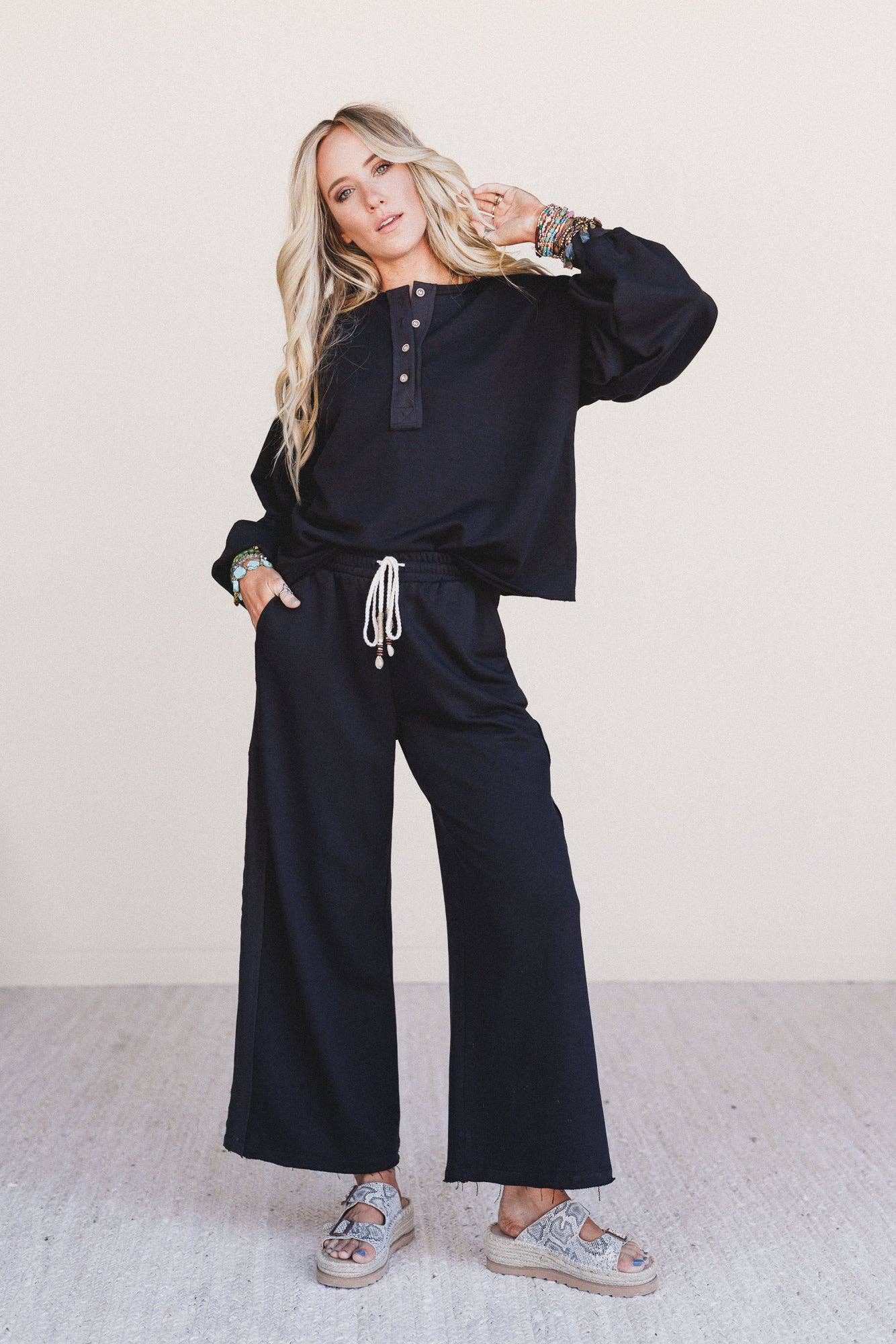 Laid Back Love Pants - Black