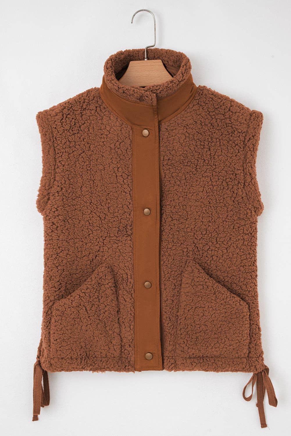 Evelyn Knot Side Plush Vest