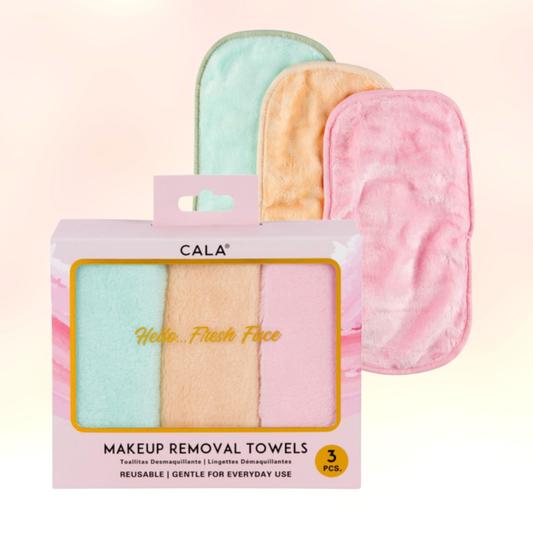 CALA Makeup Removal Microfiber Cleansing Facial Towel (3PK)
