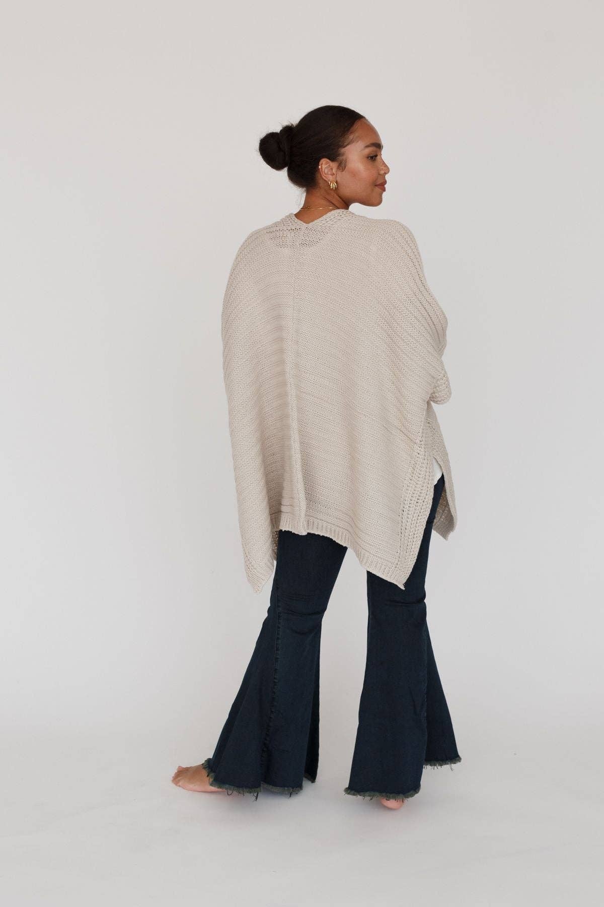 Winter Favorite: So Deserving Knit Ruana - Oatmeal