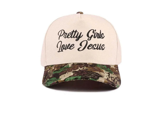 TRUCKER CAP "PRETTY GIRLS LOVE JESUS"