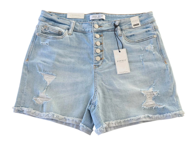 JUDY BLUE DENIM SHORTS